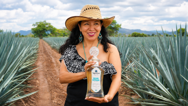 Pamela with Reposado tequila