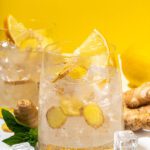 Organic tequila and ginger ale