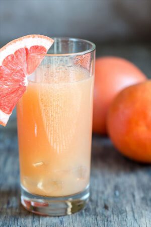 Organic tequila and grapefruit