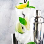 Organic tequila caipirinha