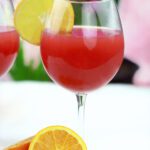 Organic tequila fizz cocktail