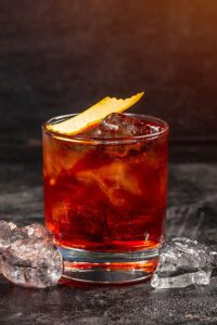 Organic tequila negroni