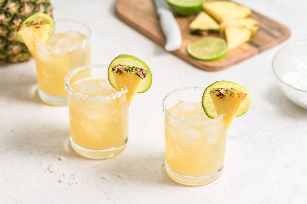 organic honeydew margarita cocktail