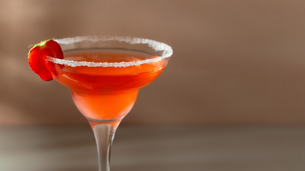 organic tequila rose strawberry cocktail