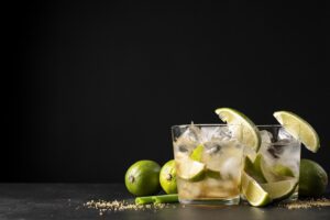 organic tequila sour cocktail