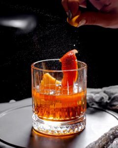 organic tequila negroni cocktail