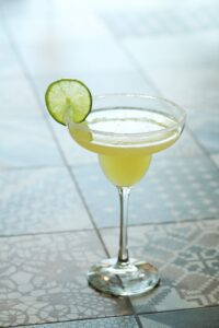 organic tequila daisy cocktail