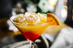 organic orange margarita cocktail