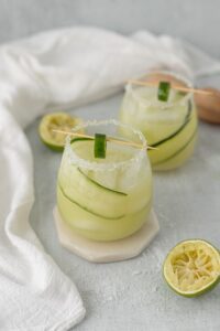 organic honeydew margarita cocktail