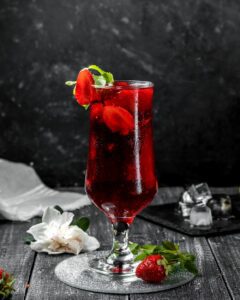 organic tequila rose strawberry cocktail