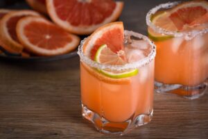 fresh blood orange organic tequila