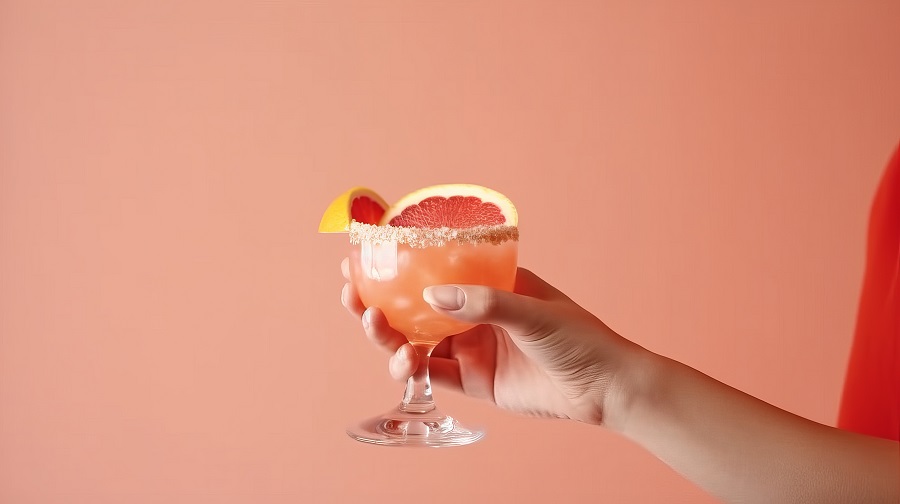 grapefruit champagne cocktail