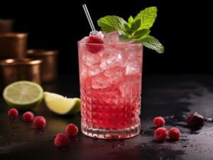 Raspberry Mint Tequila Smash Cocktail Recipe