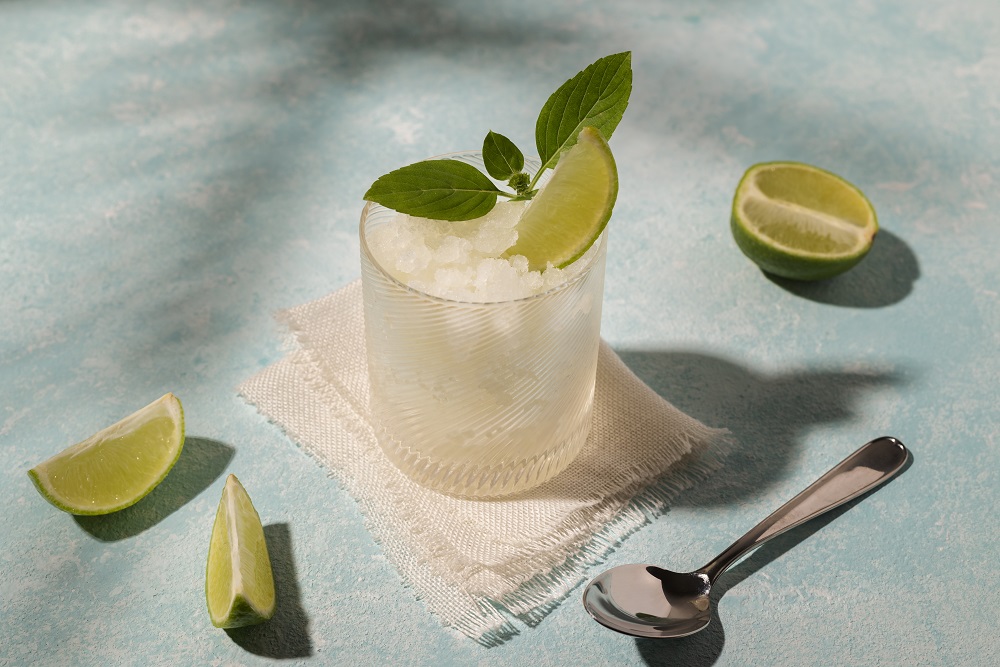 Tequila smash cocktail